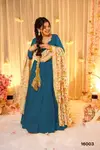 Clora Vol 16 Soft Dyed Silk Fully Flared Gown With Dupatta Wholesalers In Surat
